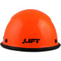 DAX Fiberglass Composite Hard Hat with Protective Edge  - Cap Style Factory Hi Viz Orange - Back View