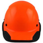 DAX Fiberglass Composite Hard Hat with Protective Edge  - Cap Style Factory Hi Viz Orange - Front View