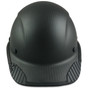Actual Carbon Fiber Hard Hat for Protective Edge - Cap Style Matte Black - Front View