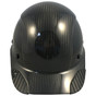 Actual Carbon Fiber Hard Hat - Cap Style Glossy Black - Front View