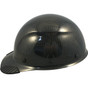Actual Carbon Fiber Hard Hat - Cap Style Glossy Black - Side View