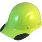 DAX Carbon Fiber Hard Hat - Cap Style Hi Viz Lime - Oblique View