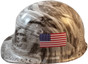 USA Flag Hard Hat Sticker Standard (Stars to Left)  - Illustration