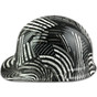 Black and White USA Cap Style Hydro Dipped Hard Hats - Left View
