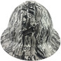 Social Media Style Full Brim Hydro Dipped Hard Hats - Back View