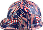 USA Flag Cap Style Hydro Dipped Hard Hats - Side View