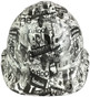 Social Media Cap Style Hydro Dipped Hard Hats - Front View