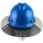 MSA Full Brim V-Guard Hard Hat with Sun Shield - Blue