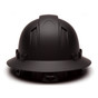 Pyramex Ridgeline Vented Full Brim Style Hard Hat with Black Graphite Pattern 