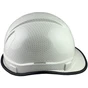 Pyramex Ridgeline Vented Cap Style Hard Hat with Shiny White Graphite Pattern with Protective Edge