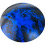 Blue Flames Design Cap Style Hydro Dipped Hard Hats - Close Up View
