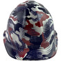 American Digital Camo Design Cap Style Hydro Dipped Hard Hats - Front View
