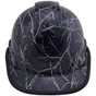 Lightning Storm Design Cap Style Hydro Dipped Hard Hats Front with edge