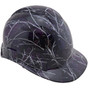 Lightning Storm Design Cap Style Hydro Dipped Hard Hats Oblique Right