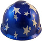 MSA USA Freedom Series Hard Hat with American Flag Stars and Stripes - Back View