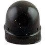 Skullgard Cap Style With Ratchet Suspension Black With Yellow Splatter Paint ~ Front View