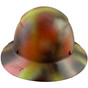 DAX Fiberglass Composite Hard Hat - Full Brim Textured Paintball Camo - Back View