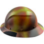 DAX Fiberglass Composite Hard Hat - Full Brim Textured Paintball Camo - Left View