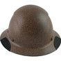 Actual Carbon Fiber Hard Hat - Full Brim Textured Granite - Front