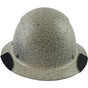 Actual Carbon Fiber Hard Hat - Full Brim Textured Stone - Front