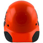 Actual Carbon Fiber Hard Hat - Cap Style Black and Hi Viz Orange - Front View