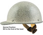 MSA Skullgard Cap Style Hard Hats With Swing Suspension Textured Stone - Swing Suspension in Normal Position