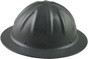 SkullBucket Aluminum Full Brim Hard Hats with Ratchet Suspensions - Textured Gun Metal - Right Side View