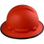 Pyramex Ridgeline Full Brim Style Hard Hat with Red Graphite Pattern with Protective Edge Right View