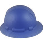 Pyramex Ridgeline Full Brim Style Hard Hat with Blue Graphite Pattern Left View