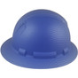 Pyramex Ridgeline Full Brim Style Hard Hat with Blue Graphite Pattern Right View