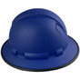 Pyramex Ridgeline Full Brim Style Hard Hat with Blue Graphite Pattern Left View
