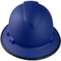 Pyramex Ridgeline Full Brim Style Hard Hat with Blue Graphite Pattern Front View