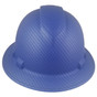 Pyramex Ridgeline Full Brim Style Hard Hat with Blue Graphite Pattern