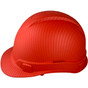 Pyramex Ridgeline Cap Style Hard Hat with Red Graphite Pattern - Left View
