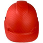 Pyramex Ridgeline Cap Style Hard Hat with Red Graphite Pattern - Front View