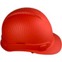 Pyramex Ridgeline Cap Style Hard Hat with Red Graphite Pattern  - Right View
