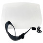 ERB Clip-On Disposable Face Shield with Gateway Mini Starlite Safety Glasses w/ Smoke Lens (x-KIT-4160-3683)