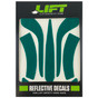 DAX Green Reflective Decal Kit No Flash