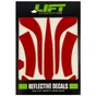 DAX Red Reflective Decal Kit No Flash