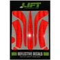 DAX Red Reflective Decal Kit With Flash