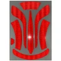 DAX Red Reflective Decal Kit With Flash