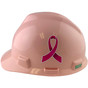 MSA V-Gard Cap Style Breast Cancer Awareness Ribbon Hard Hats