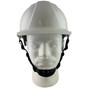 ERB Americana Cap Style Hard Hat with Ratchet Suspension and 4-Point Chinstrap - White