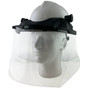 MSA Cap Style Hard Hat Face Shield Kit – White Hat w/ MSA Adapter and MSA Clear Faceshield 