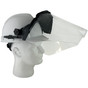 MSA Cap Style Hard Hat Face Shield Kit – White Hat w/ MSA Adapter and MSA Clear Faceshield 