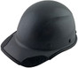 DAX Carbon Fiber Hard Hat - Cap Style Textured Gunmetal Gray with Protective Edge