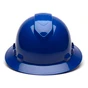 Pyramex Ridgeline Vented Blue Full Brim Style Hard Hat - 4 Point Suspensions
