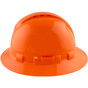 Pyramex Ridgeline Vented Hi-Viz Orange Full Brim Style Hard Hat - 4 Point Suspensions