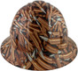 Bullets Design Full Brim Hydro Dipped Hard Hats