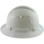 Pyramex Ridgeline Full Brim Style Hard Hat with Matte White Pattern with White Decals - Right View